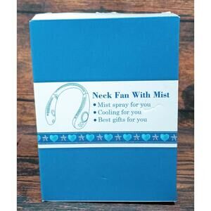 Neck Fan With Mist - Portable Cooling Fan with Mist Spray - WHITE